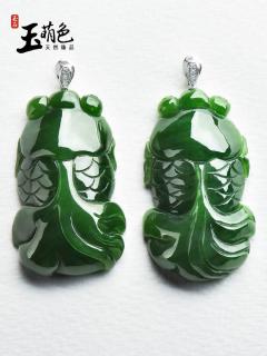 玉萌色和田玉吊坠真的美到心巴上了✨