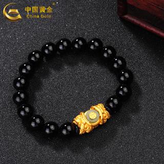 时尚手镯/手链/脚链】 中国黄金s925镶和田玉